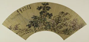 Colors Pigments Prints: Landscape at the rock, between 1659. Creator: Ying Lan
