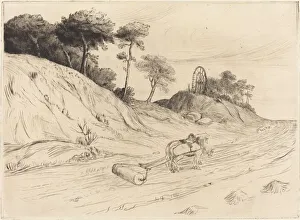 Landscape with Roller (Le paysage au rouleau). Creator: Alphonse Legros Landscape with Roller (Le paysage au rouleau). Creator: Alphonse Legros