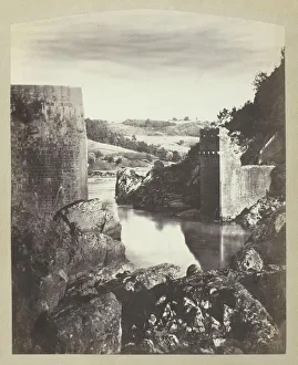 F And Xe9 Prints: Landscape with Ruin, c. 1870. Creator: Felix Thiollier