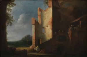 Plaster Prints: Landscape with ruins, 1601-1700. Creator: Unknown