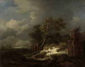 Ruisdael Jacob Isaacksz Van Prints: Landscape with Ruins, 1650-1682. Creator: Jacob van Ruisdael