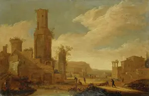 South Netherlandish Prints: Landscape with Ruins, 1650. Creator: Daniel van Heil