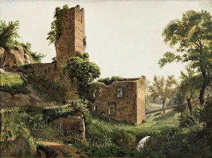 Derelict Prints: Landscape with ruins, c1838. Creator: Wilhelm Marstrand
