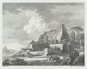 Cl And Xe9 Gallery: Landscape with Ruins, ca. 1750-70. Creator: Joseph Wagner