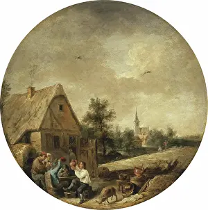 David Prints: Landscape with a Rural Tavern, 1644. Creator: David Teniers II