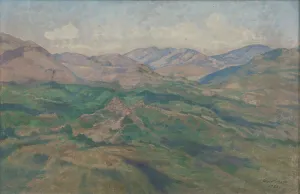 Italy Europe Prints: Landscape from the Sabine Mountains, 1926. Creator: Werner von Hausen