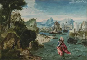 Patron Saint Prints: Landscape with Saint Christopher