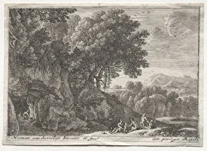 Landscape with Satyrs. Creator: Herman van Swanevelt (Dutch, c. 1600-1655)