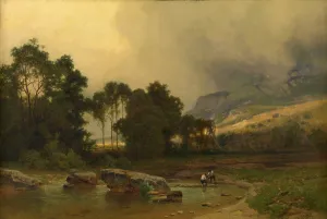 Landscape in Savoye, 1867. Creator: Joseph Quinaux