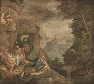 Landscape with a Scene of Enchantment, ca 1590. Artist: Fiammingo, Paolo (c. 1540-1596)