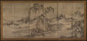 Muromachi Period Prints: Landscape, second half of the 1500s. Creator: Unknown