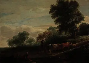 Farm Animal Prints: Landscape with Shepherds and Cattle, 1645. Creator: Adriaen van Ostade