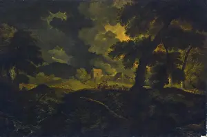 Stormy Prints: Landscape with Shepherds in a Storm, 1695. Creator: Pieter Mulier