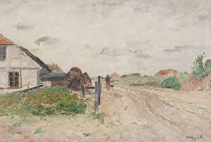 Skagen Nordjylland Denmark Prints: Landscape from Skagen, 1878. Creator: Wilhelm von Gegerfelt