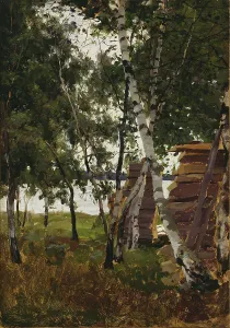 Victor Axel Werterholm Prints: Landscape sketch, Lemström, 1885. Creator: Victor Westerholm