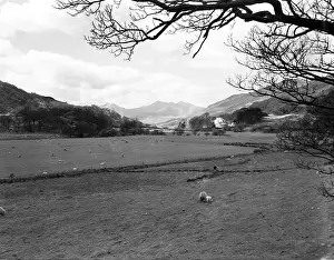 National Park Prints: Landscape, Snowdon from Capel Corig, Wales, c1955. Creator: Arthur Charles Kirby Ware