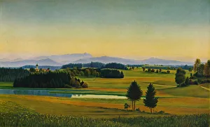 Landscape at Staffelsee, c1931. Artist: Georg Schrimpf