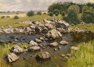 Landscape with Stones, c. 1910. Artist: Purvitis, Vilhelms (1872-1945) Landscape with Stones, c. 1910. Artist: Purvitis, Vilhelms (1872-1945)