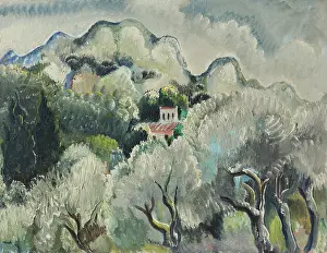 Wind Prints: Landscape before storm, 1938. Creator: Kleinschmidt, Paul (1883-1949)