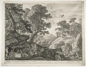 Herman Van Swanevelt Dutch Prints: Landscape with Sts. Paul and Anthony. Creator: Herman van Swanevelt (Dutch, c. 1600-1655)