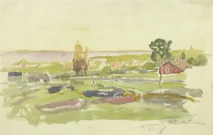 Archipelago Prints: Landscape Study from Bomarsund, 1895. Creator: Victor Westerholm