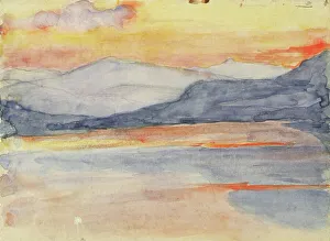 Wiik Maria Prints: Landscape Study, Fell at Sunset. Creator: Maria Wiik