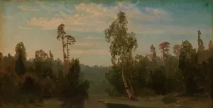 Cappelen Herman August Prints: Landscape Study with a Lake, probably 1850. Creator: Herman August Cappelen