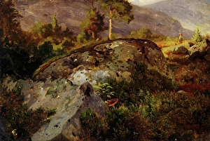 Nasjonalmuseet Prints: Landscape Study from Vaga, 1846. Creator: Hans Gude