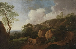 Landscape with Sunken Roads, 1760s. Creator: Johann Georg Wagner