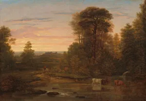Setting Sun Prints: A Landscape after Sunset, c. 1819. Creator: Washington Allston