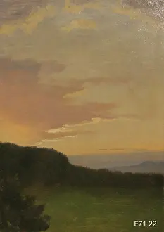 Atmosphere Prints: Landscape at Sunset, c1860-1900. Creator: Albert Bierstadt