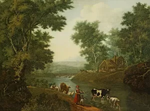 Country Village Gallery: Landscape in the Surroundings of Saint Petersburg. Artist: Shchedrin, Semyon Fyodorovich (1745-1804)