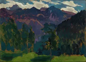 Jan Stanislawski Prints: Landscape from the Tatra Mountains-two-sided painting, c1903. Creator: Jan Stanislawski
