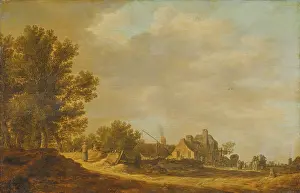 Wayside Prints: Landscape with Tavern, c1628. Creator: Jan van Goyen