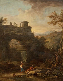 Classical Collection: Landscape with a Tholos. Creator: Alessio de Marchis