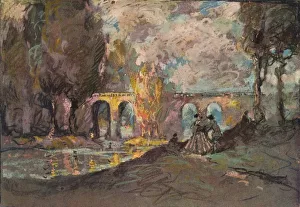 Studio Volume 68 Prints: A Landscape Time Sketch, c1916. Artist: George Sheringham
