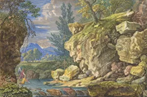 Roots Gallery: Landscape with Tobias and the Angel, 17th-early 18th century