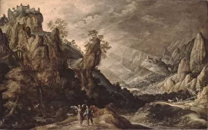 Book Of Tobit Gallery: Landscape with Tobias and the Angel. Artist: Keuninck, Kerstiaen, de (ca.1560-1633)