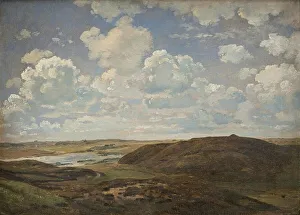 Millboard Prints: A Landscape, Torring, Jutland, 1843. Creator: Dankvart Dreyer