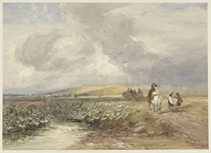 North Wales Wales United Kingdom Prints: Landscape with travelers, 1793-1859. Creator: David Cox the Elder