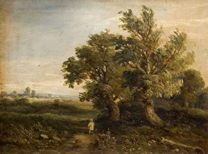 Landscape With Trees, 1863. Creator: Samuel Restell Lines
