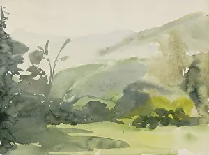 Landscape with trees, 1865-1913. Creator: Abrahamina Arnolda Louisa Hubrecht