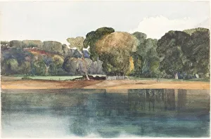 Bulwer James Redfoord Collection: Landscape with Trees and Water. Creator: James Bulwer