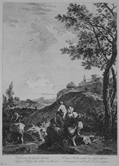 Etching And Engraving Prints: Landscape, Vedi costei di liquido elemento... 1762