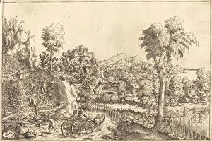 Landscape with a Vineyard, 1559. Creator: Hans Sebald Lautensack