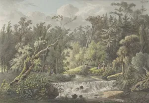 Weir Prints: Landscape with Waterfall, late 18th-early 19th century. Creator