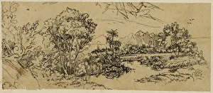 Bresdin Rodolphe Prints: Landscape on the West Shore, n. d. Creator: Rodolphe Bresdin
