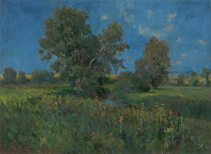 Karol Prints: Landscape in western Slovakia, 1898. Creator: Karol Pongracz