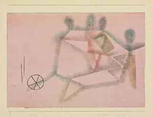 Blue Rider Prints: Landscape with a Wheel (Landschaft mit dem Rad), 1929. Creator: Klee, Paul (1879-1940)