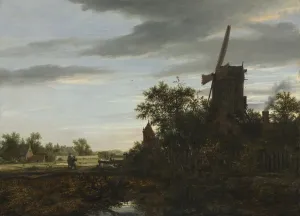 Landscape with a Windmill, 1646. Creator: Jacob van Ruisdael (Dutch, 1628 / 29-1682)